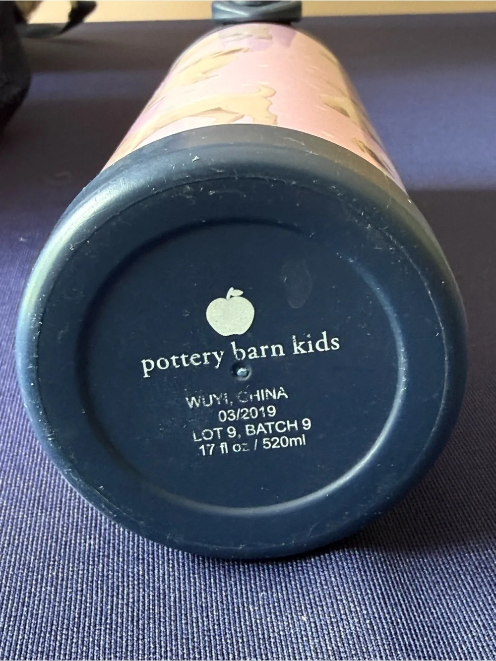Pottery Barn Kids Puppy lunch box and water bottle